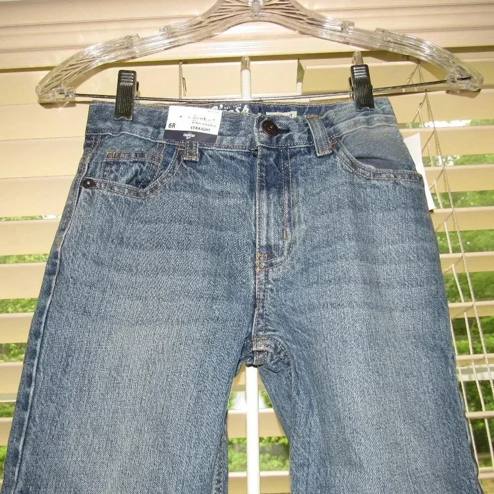 NWT OSHKOSH B’GOSH Light Wash Straight Jeans 6R